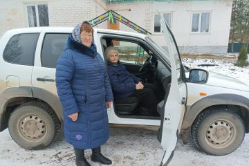 Доставка лиц старше 65 лет и инвалидов, проживающих в сельской местности, в БУЗ ОО «Знаменская ЦРБ» для прохождения диспансеризации и профилактических медицинских осмотров с последующей доставкой домой.